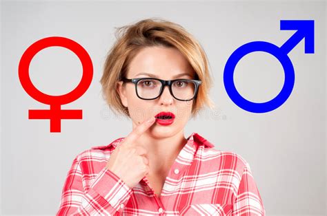 Sex Selection Gender Symbol Pink And Blue Icon Stock Image Image Of
