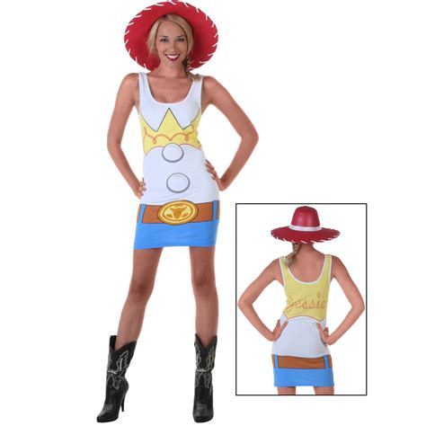 Jessie Toy Story Womens Tank Dress Costume Tunic Top Cowgirl Jesse Sexy