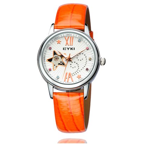 Brand Original Eyki Royal Laidy Watches Leather Strap Fashion Wrist