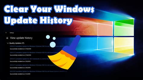 How To Clear Windows Update History Windows 10 Youtube