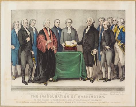 The Inauguration Of Washington As First President Of The United States