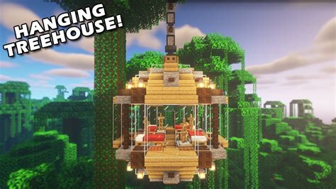 Minecraft How To Build A Treehouse Tutorial Easy Youtube
