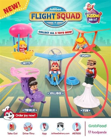Jollibee Flightsquad Yum Hobbies And Toys Toys And Games On Carousell