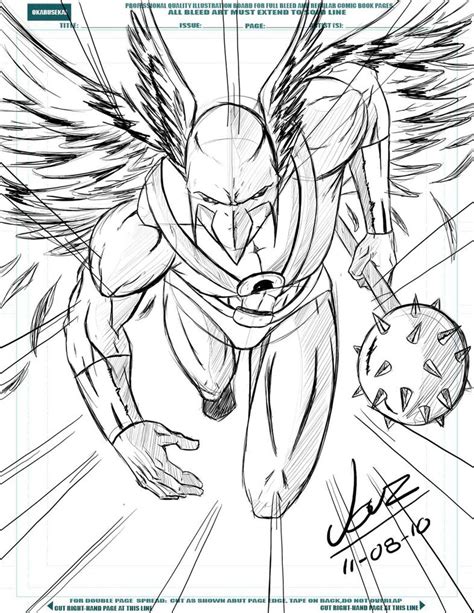 Hawkman Sketch By Okarusekai On Deviantart