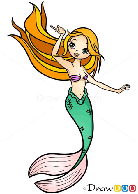 How To Draw Beautiful Mermaid Mermaids