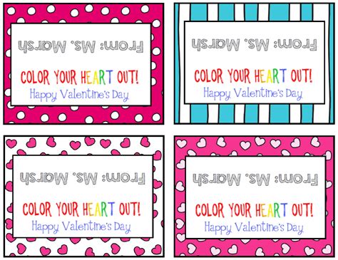 I have a ton of friends who are teachers. Ms. Third Grade: Heart Crayon Valentines