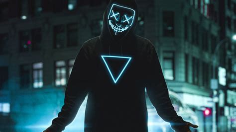 1920x1080 Neon Mask Boy 4k Laptop Full Hd 1080p Hd 4k Wallpapers