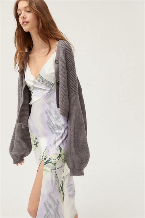 Truly Madly Deeply Piper Slouchy Balloon Sleeve Cardigan Urban
