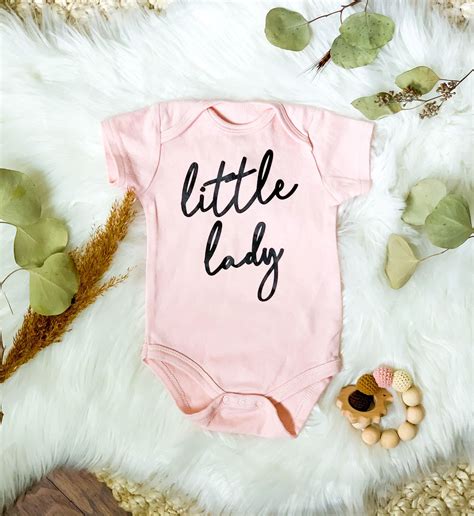 Little Lady Onesie Baby Newborn Onesies Customizable Baby