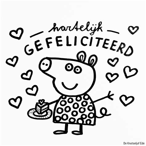 Kleurplaat Verjaardagstaart 9 Jaar