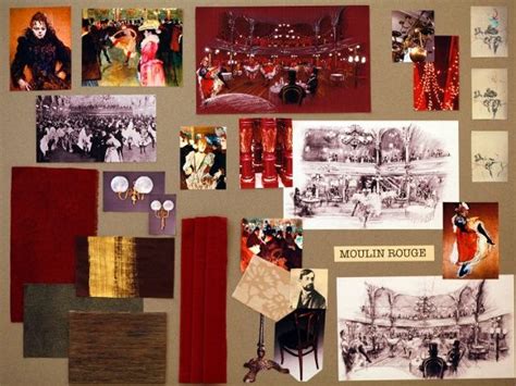 Mood Board For Moulin Rouge Via Set Designer Anne Seibel Interviewed On