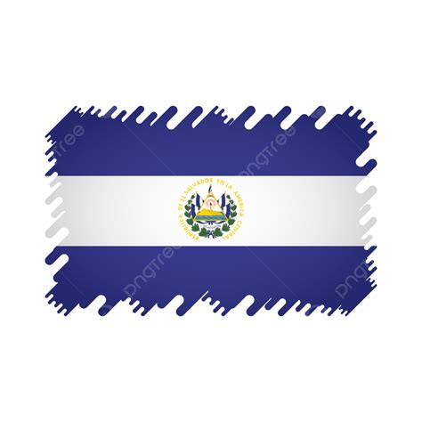 Gambar Desain Vektor Png Bendera El Salvador El Salvador Bendera Png