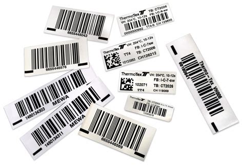 Printed Barcode Labels Thermotex Nagel Gmbh