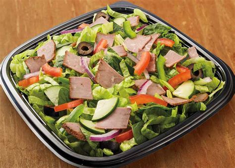 Subway Washington University Roast Beef Salad All Menu Items