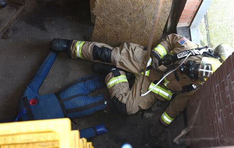 Rafm Firefighters Conduct Confined Space Training To Sharpen Skills
