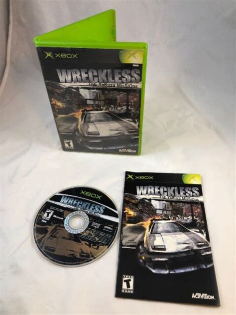 Wreckless The Yakuza Missions Microsoft Xbox 2002 Complete Ebay