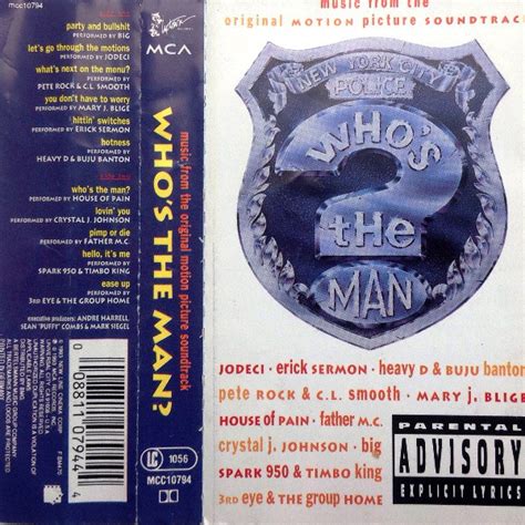 Whos The Man Original Motion Picture Soundtrack 1993 Cassette