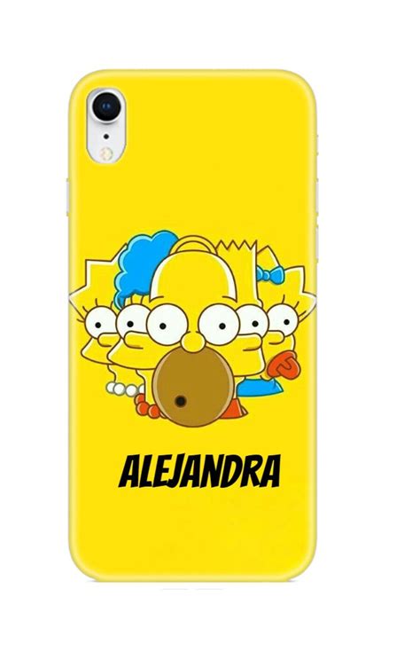 Simpsons Personalised Phone Case For Iphone Simpson Samsung Etsy