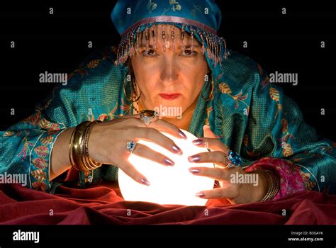 A Gypsy Fortune Teller Brings Her Crystal Ball To Life To Read The
