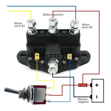 12v Winch Motor Contactor Reversing Solenoid Switch Contactor Relay 6