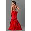 Two Piece Ruffled Back Long Prom Dress  PromGirl