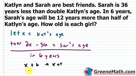 age word problems practice test full solutions youtube