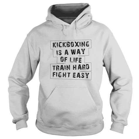 Kickboxing Train Hard Fight Easy For Kickboxer Martial Arts Shirt