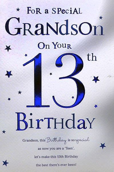 Grandson 13th Birthday Poems Dotty Langlois