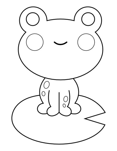 Printable Frog And Lily Pad Coloring Page 6396 The Best Porn Website