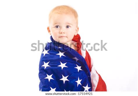 Baby American Flag Portrait Stock Photo 17554921 Shutterstock