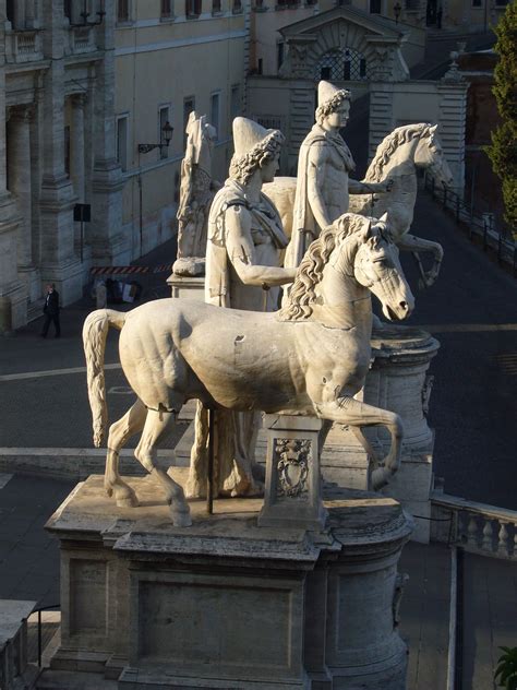 Dioscuri ° Roman Statues That Were Placed In Piazza Del Campidoglio