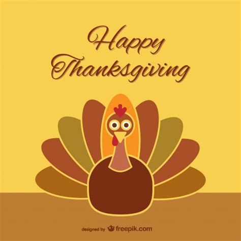 Thanksgiving Turkey Cartoon Free Vector