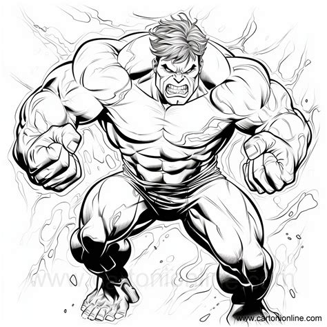 Desenho 32 De Hulk Para Colorir