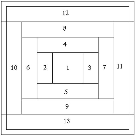 Tous les blocs sont représentés à l'échelle réelle et numérotés, à vous, à nous de combiner toutes ces trouvailles si simples à réaliser. Courthouse Steps Quilt Block Pattern | Courthouse Steps ...