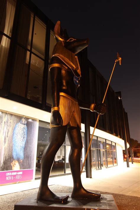 Anubis Standing 25 Feet Tall In Front Of The Museum Of Fin Flickr