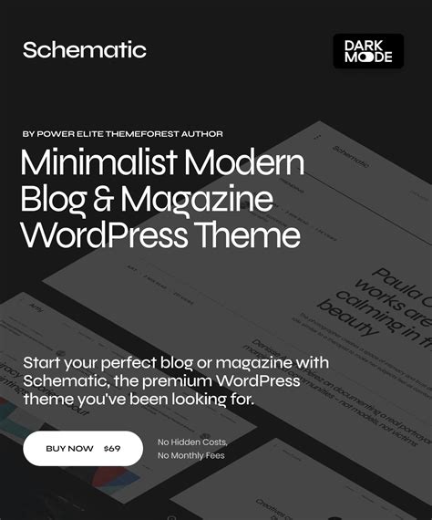 Schematic Minimalist Blog Magazine WordPress Theme Premium WordPress Themes And Plugins