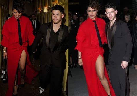 Met Gala After Party Priyanka Chopra Turns Junglee Billi In Red For Nick Jonas Fans Cannot
