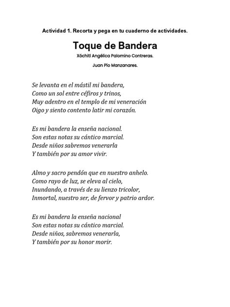 Letra De Toque De Bandera Pdf