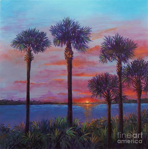 Terris Sunset Painting By Lou Ann Bagnall Pixels