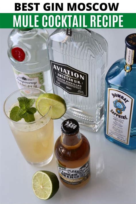 Moscow Mule with Gin Cocktail Drink Recipe
