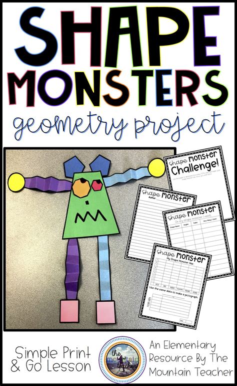 These Shape Monsters Make A Super Fun Geometry Project For Any
