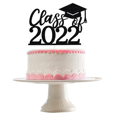 Buy Graduation Cake Topper 2022 Class Of 2022 Cake Topper Black
