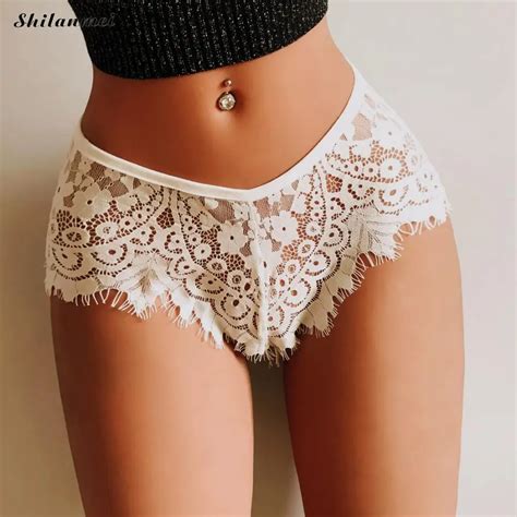 Buy New Style Sexy Panty Floral Hollow Out Lace Tassel