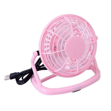 Usb Powered Desk Fan Personal Air Blower For Pc Notebook Laptop Pink