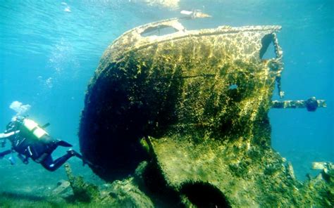 Messenien Griechenland Versunkenes Boot Peloponnes Urlaub