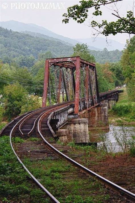 Old Railroad Trestle Train Tracks North Carolina Mountains Train