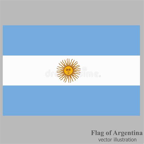 Banner With Flag Of Argentina Vector Stock Vector Illustration Of