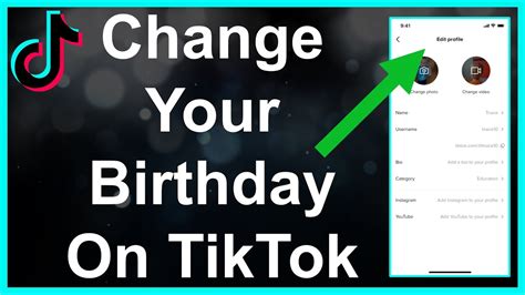 How To Change Your Birthday On Tiktok Youtube