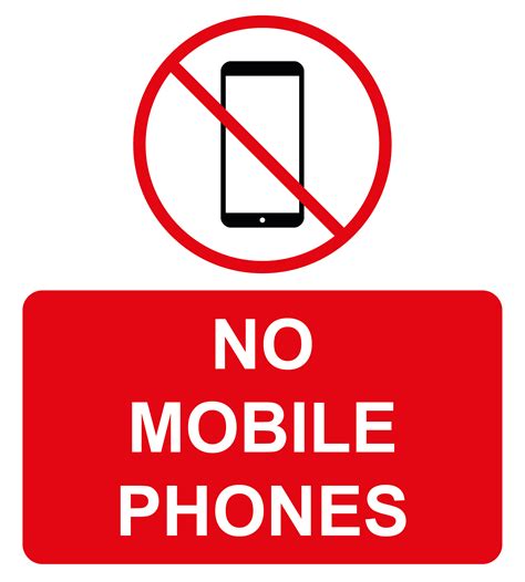No Mobile Phones Labels Flexi Labels