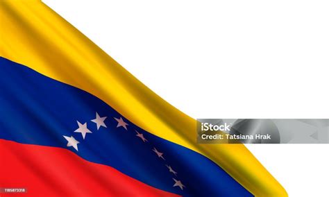 베네수엘라의 현실적인 플래그벡터 일러스트레이션입니다 베네수엘라 국기에 대한 스톡 벡터 아트 및 기타 이미지 베네수엘라 국기